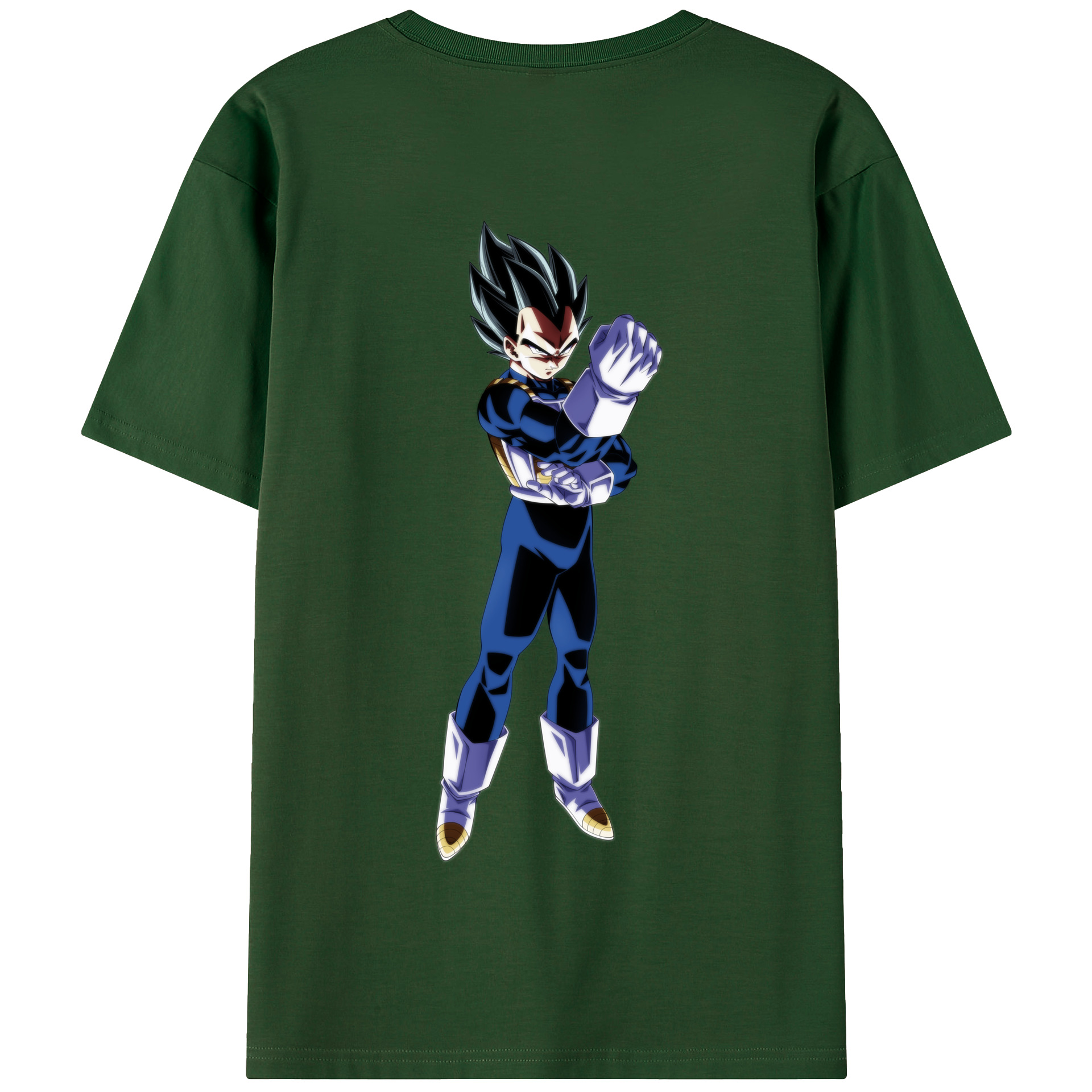 （画像用） ドラゴンボール ベジータ四世（Bejīta Yonsei）DRAGON BALL Vegeta IV 綿100％半袖Tシャツ（背面プリント）